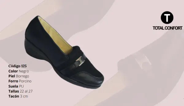 Zapato negro ortopedico